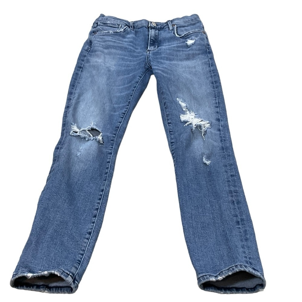 Agolde Sophie High Rise Skinny Crop distressed Jeans  27 Style A018-843 - Picture 3 of 11